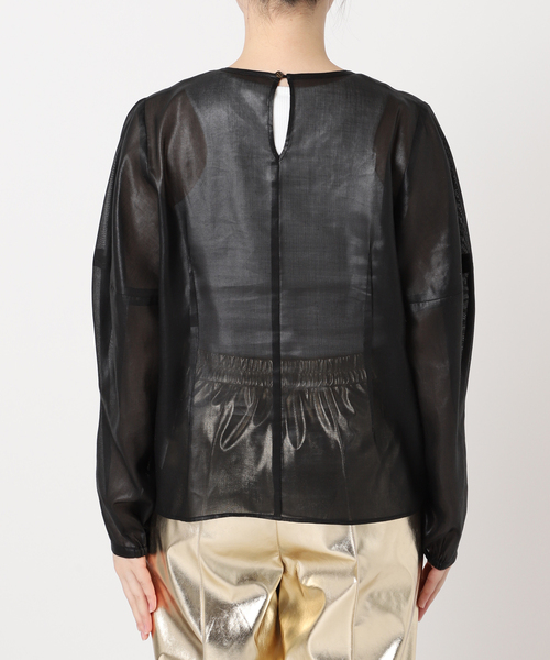 CITYSHOP（シティーショップ）の「CHINTZ SHEER ブラウス（シャツ/ブラウス・レディース・ホワイト/ブラック・FREE）」の19枚目の写真