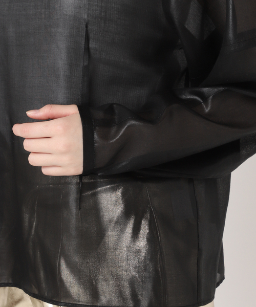 CITYSHOP（シティーショップ）の「CHINTZ SHEER ブラウス（シャツ/ブラウス・レディース・ホワイト/ブラック・FREE）」の22枚目の写真