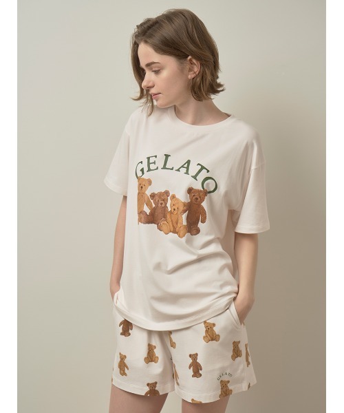gelato pique（ジェラートピケ）の「ベアワンポイントTシャツ