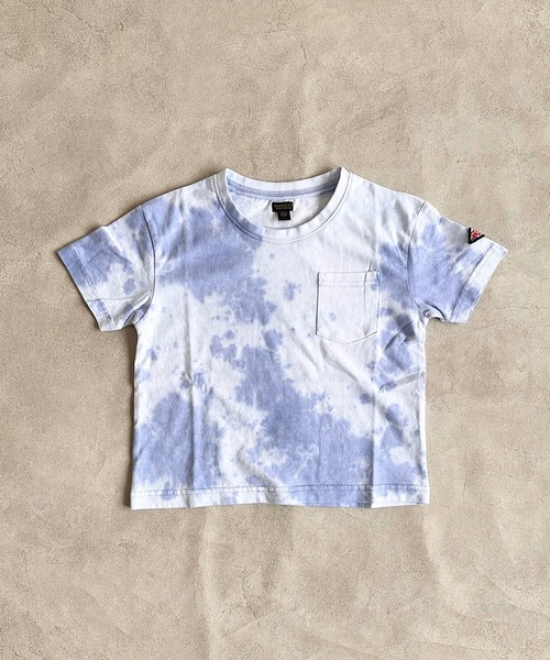 BIG FIELD(ビッグフィールド)の「タイダイポケットTee(80~150cm)(Tシャツ/カットソー・キッズ・グリーン/ブルー/マスタード/パープル・110/100/80/120/90/150/140/95/130)」の12枚目の写真