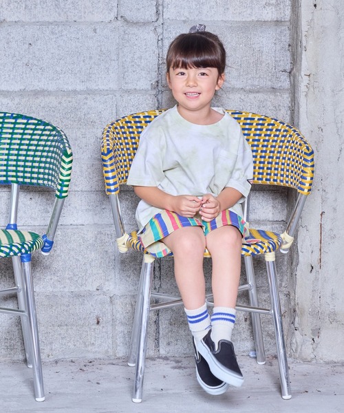 BIG FIELD(ビッグフィールド)の「タイダイポケットTee(80~150cm)(Tシャツ/カットソー・キッズ・グリーン/ブルー/マスタード/パープル・110/100/80/120/90/150/140/95/130)」の5枚目の写真