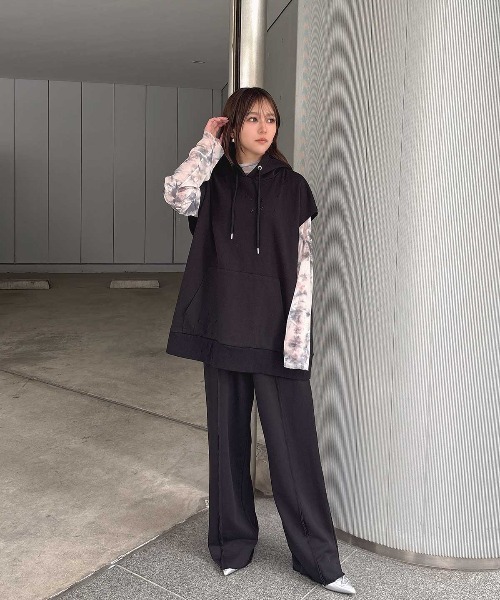 ENVYM（アンビー）の「ノースリスウェットパーカー（パーカー・レディース・ピンク/グレー/ブラック・FREE）」の20枚目の写真