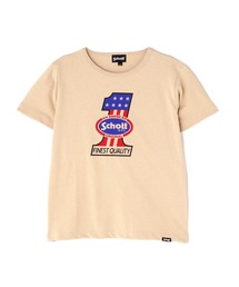 schott（ショット）の「【直営限定】Schott/ショット/KID'S SS T-SHIRT "NO.1 AMERICAN"/キッズ ティーシャツ "ナンバーワンアメリカン"（Tシャツ/カットソー）」