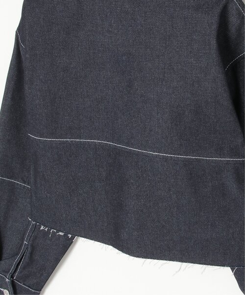 VENCEEXCHANGE（ヴァンスエクスチェンジ）の「リジットデニムショートジャケット（ミリタリージャケット・レディース・ブラック/ブルー・FREE）」の16枚目の写真