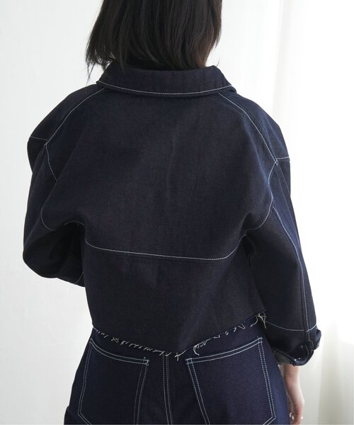 VENCEEXCHANGE（ヴァンスエクスチェンジ）の「リジットデニムショートジャケット（ミリタリージャケット・レディース・ブラック/ブルー・FREE）」の22枚目の写真