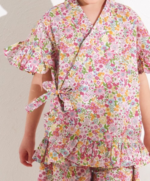 pairmanon(ペアマノン)の「【リンクコーデ】フリルガールズ甚平(浴衣・キッズ・ブラック系その他/イエロー系その他/パープル系その他/ピンク系その他2・90/120/100/130/140/110/150)」の15枚目の写真