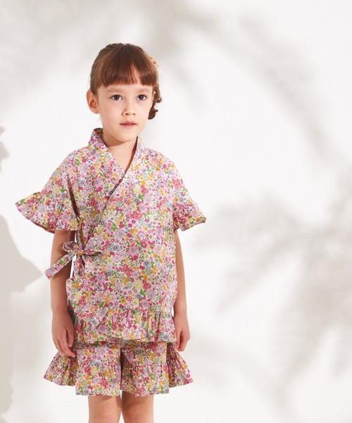 pairmanon（ペアマノン）の「【リンクコーデ】フリルガールズ甚平