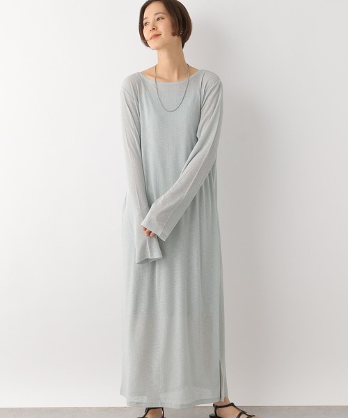 LEPSIM（レプシィム）の「【2点セット】シアーリブワンピース　113240（ワンピース・レディース・ブラック/ライトオリーブ・FREE）」の10枚目の写真