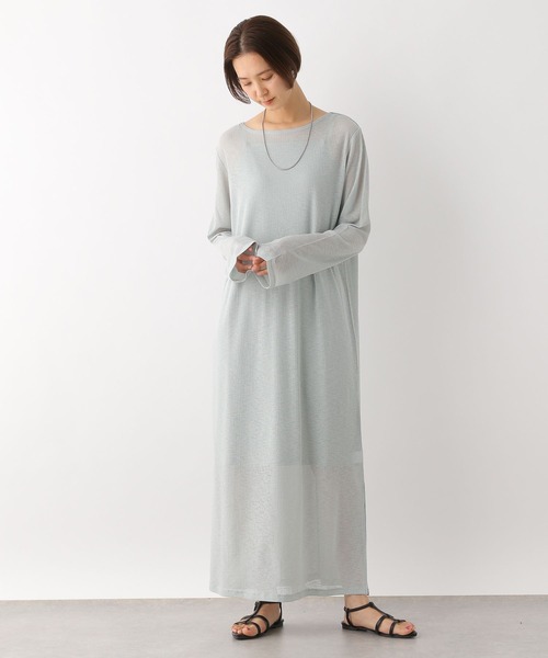 LEPSIM（レプシィム）の「【2点セット】シアーリブワンピース　113240（ワンピース・レディース・ブラック/ライトオリーブ・FREE）」の12枚目の写真