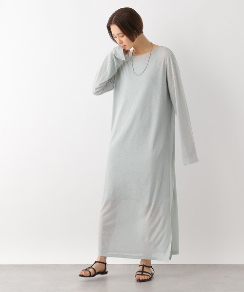 LEPSIM（レプシィム）の「【2点セット】シアーリブワンピース　113240（ワンピース・レディース・ブラック/ライトオリーブ・FREE）」の13枚目の写真