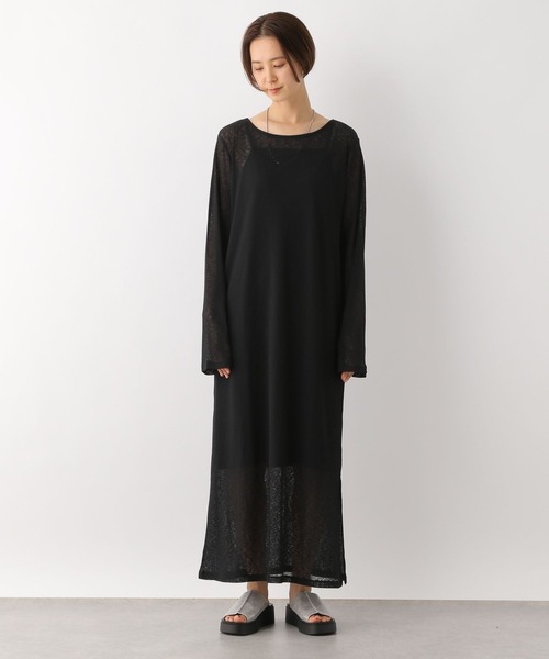 LEPSIM（レプシィム）の「【2点セット】シアーリブワンピース　113240（ワンピース・レディース・ブラック/ライトオリーブ・FREE）」の16枚目の写真