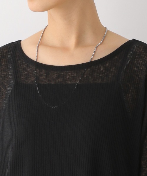 LEPSIM（レプシィム）の「【2点セット】シアーリブワンピース　113240（ワンピース・レディース・ブラック/ライトオリーブ・FREE）」の19枚目の写真