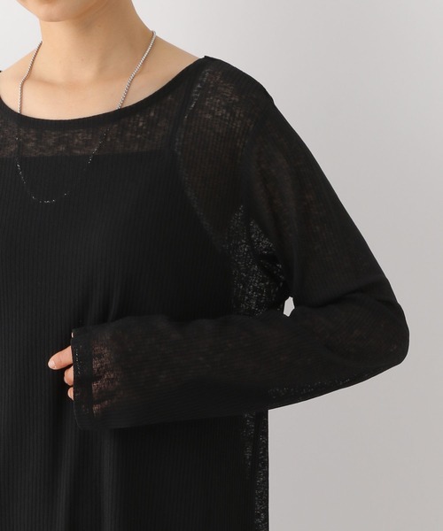 LEPSIM（レプシィム）の「【2点セット】シアーリブワンピース　113240（ワンピース・レディース・ブラック/ライトオリーブ・FREE）」の21枚目の写真