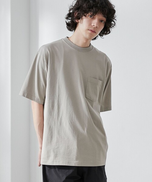 coen（コーエン）の「【WELLTECT】ベーシックポケットTシャツ（WEB限定カラー）（Tシャツ/カットソー・メンズ・ホワイト/ライトグレー/ブラック/ベージュ/ネイビー/ダークグレー/ロイヤルブルー/ダークブラウン/ダークグリーン・S/M/L/XL）」の3枚目の写真