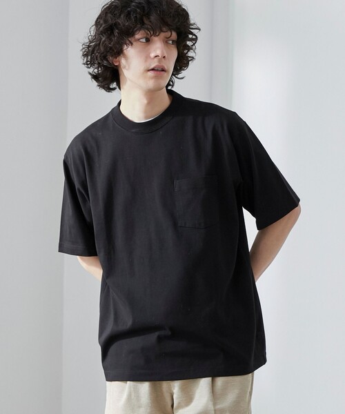 coen（コーエン）の「【WELLTECT】ベーシックポケットTシャツ（WEB限定カラー）（Tシャツ/カットソー・メンズ・ホワイト/ライトグレー/ブラック/ベージュ/ネイビー/ダークグレー/ロイヤルブルー/ダークブラウン/ダークグリーン・S/M/L/XL）」の2枚目の写真