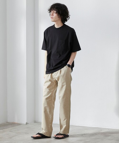 coen（コーエン）の「【WELLTECT】ベーシックポケットTシャツ（WEB限定カラー）（Tシャツ/カットソー・メンズ・ホワイト/ライトグレー/ブラック/ベージュ/ネイビー/ダークグレー/ロイヤルブルー/ダークブラウン/ダークグリーン・S/M/L/XL）」の15枚目の写真