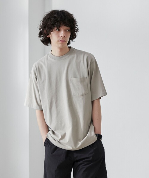 coen（コーエン）の「【WELLTECT】ベーシックポケットTシャツ（WEB限定カラー）（Tシャツ/カットソー・メンズ・ホワイト/ライトグレー/ブラック/ベージュ/ネイビー/ダークグレー/ロイヤルブルー/ダークブラウン/ダークグリーン・S/M/L/XL）」の18枚目の写真