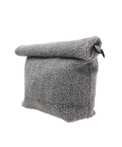 WEGO（ウィゴー）の「WEGO/ボアロールクラッチバッグ（クラッチバッグ・レディース・ブラック/グレー/その他1・FREE）」の8枚目の写真