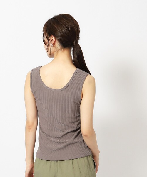 Cutie Blonde（キューティーブロンド）の「◆【前後2WAY】テレコタンクトップ（タンクトップ・レディース・ブラウン系その他/ブラック/ブラック系その他2/ホワイト系・04/03/02）」の14枚目の写真