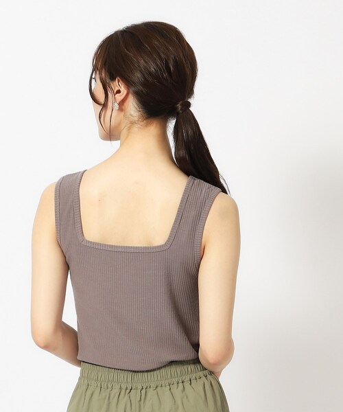 Cutie Blonde（キューティーブロンド）の「◆【前後2WAY】テレコタンクトップ（タンクトップ・レディース・ブラウン系その他/ブラック/ブラック系その他2/ホワイト系・04/03/02）」の15枚目の写真