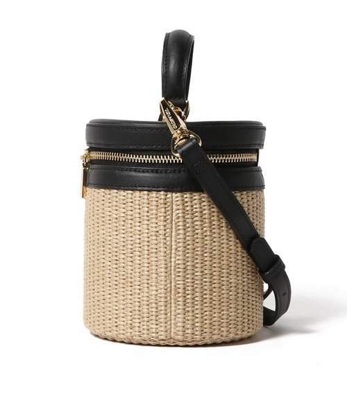 ESTNATION（エストネーション）の「VIOLAdORO / ラフィアバスケットバッグ（かごバッグ・レディース・ブラック・FREE）」の3枚目の写真