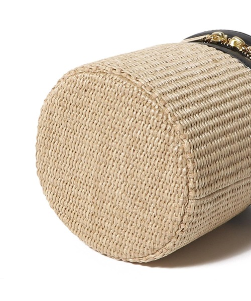 ESTNATION（エストネーション）の「VIOLAdORO / ラフィアバスケットバッグ（かごバッグ・レディース・ブラック・FREE）」の7枚目の写真