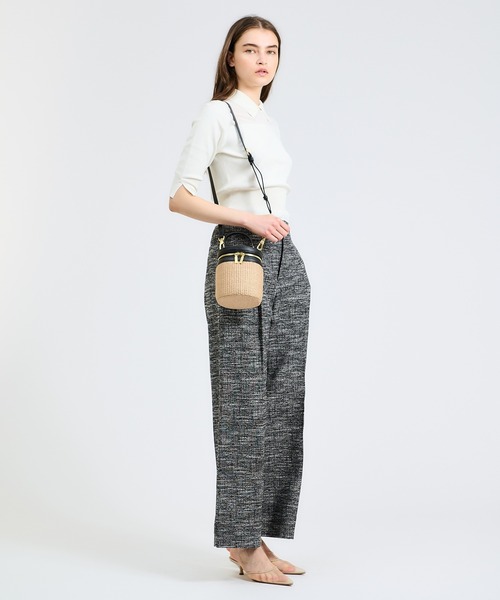 ESTNATION（エストネーション）の「VIOLAdORO / ラフィアバスケットバッグ（かごバッグ・レディース・ブラック・FREE）」の8枚目の写真