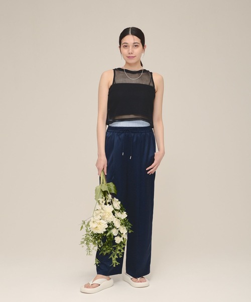 eL（エル）の「【eL】Mesh Short sleeveless/117072（Tシャツ/カットソー・レディース・ブラック/ホワイト・FREE）」の10枚目の写真