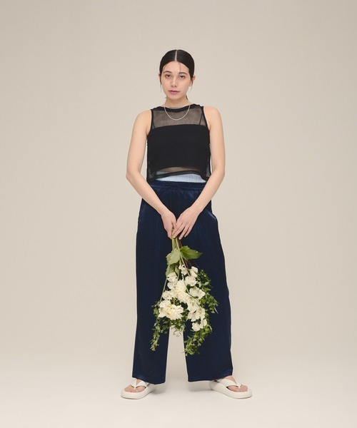 eL（エル）の「【eL】Mesh Short sleeveless/117072（Tシャツ/カットソー・レディース・ブラック/ホワイト・FREE）」の11枚目の写真