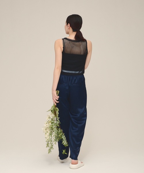 eL（エル）の「【eL】Mesh Short sleeveless/117072（Tシャツ/カットソー・レディース・ブラック/ホワイト・FREE）」の13枚目の写真