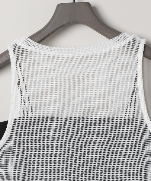 eL（エル）の「【eL】Mesh Short sleeveless/117072（Tシャツ/カットソー・レディース・ブラック/ホワイト・FREE）」の19枚目の写真