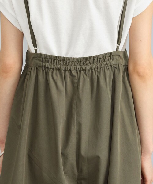 coen（コーエン）の「【2セットアイテム】フレンチスリーブTシャツ×ギャザーサロペット（サロペット/オーバーオール・レディース・ベージュ/オリーブ/ブラック・L/M）」の21枚目の写真