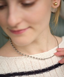 ハーフボールチェーンチョーカー