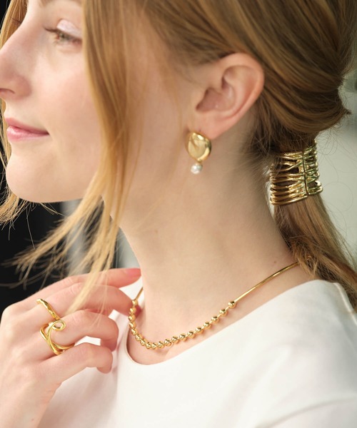 ANOH（アノー）の「ハーフボールチェーンチョーカー（チョーカー・レディース・ゴールド/シルバー・FREE）」の8枚目の写真