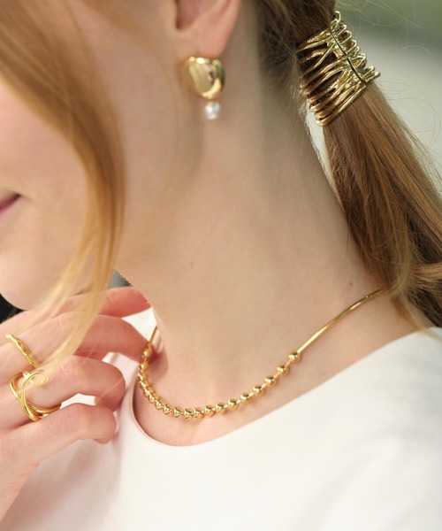 ANOH（アノー）の「ハーフボールチェーンチョーカー（チョーカー・レディース・ゴールド/シルバー・FREE）」の12枚目の写真