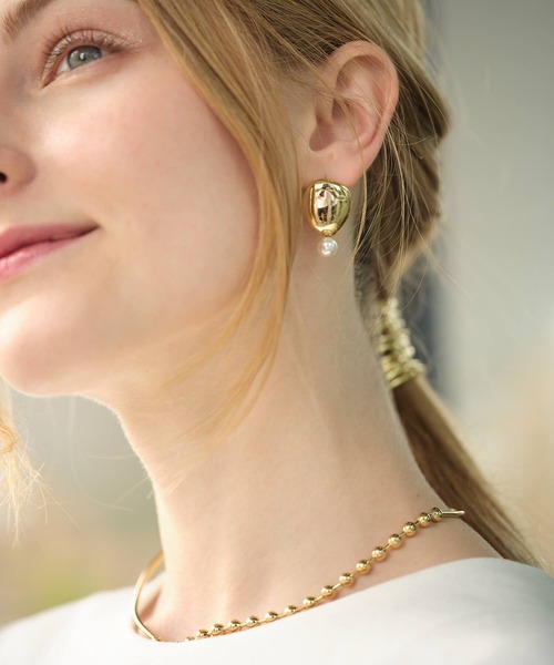 ANOH（アノー）の「ハーフボールチェーンチョーカー（チョーカー・レディース・ゴールド/シルバー・FREE）」の13枚目の写真