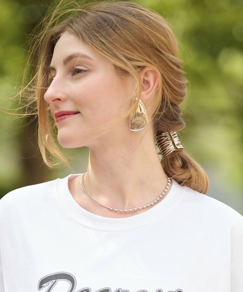 ANOH（アノー）の「ハーフボールチェーンチョーカー（チョーカー・レディース・ゴールド/シルバー・FREE）」の14枚目の写真