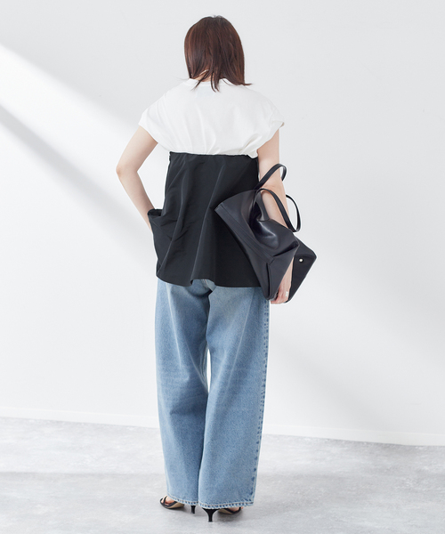 journal standard L'essage（ジャーナルスタンダードレサージュ）の「《追加》【AYAKANEKO×L’ESSAGE】タフタビスチェ（シャツ/ブラウス・レディース・ブラック・FREE）」の9枚目の写真