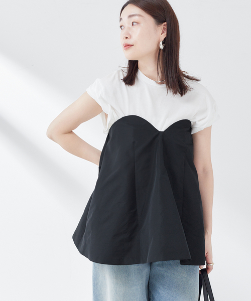 journal standard L'essage（ジャーナルスタンダードレサージュ）の「《追加》【AYAKANEKO×L’ESSAGE】タフタビスチェ（シャツ/ブラウス・レディース・ブラック・FREE）」の11枚目の写真