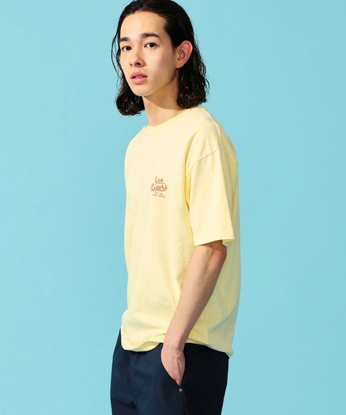Lee(リー)の「Lee/リー アロハ バックプリント ショートスリーブTee(Tシャツ/カットソー・メンズ・ホワイト/ブルー/オレンジ/イエロー・MEDIUM/LARGE/X-LARGE/SMALL)」の5枚目の写真