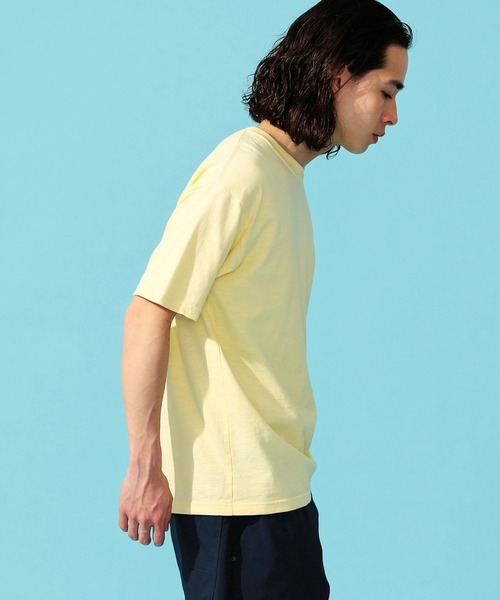 Lee(リー)の「Lee/リー アロハ バックプリント ショートスリーブTee(Tシャツ/カットソー・メンズ・ホワイト/ブルー/オレンジ/イエロー・MEDIUM/LARGE/X-LARGE/SMALL)」の6枚目の写真