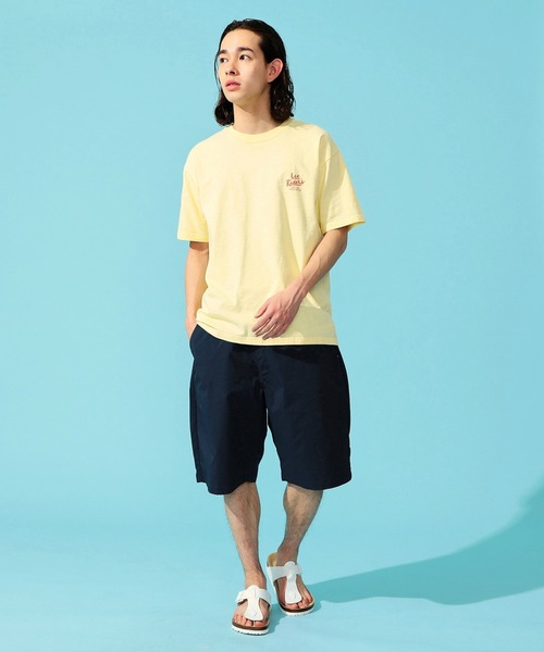 Lee(リー)の「Lee/リー アロハ バックプリント ショートスリーブTee(Tシャツ/カットソー・メンズ・ホワイト/ブルー/オレンジ/イエロー・MEDIUM/LARGE/X-LARGE/SMALL)」の8枚目の写真