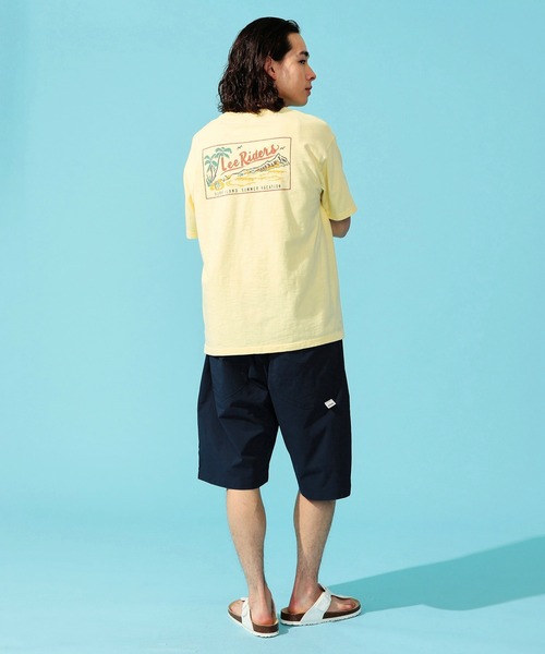 Lee(リー)の「Lee/リー アロハ バックプリント ショートスリーブTee(Tシャツ/カットソー・メンズ・ホワイト/ブルー/オレンジ/イエロー・MEDIUM/LARGE/X-LARGE/SMALL)」の9枚目の写真