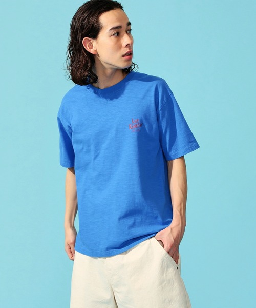Lee(リー)の「Lee/リー アロハ バックプリント ショートスリーブTee(Tシャツ/カットソー・メンズ・ホワイト/ブルー/オレンジ/イエロー・MEDIUM/LARGE/X-LARGE/SMALL)」の12枚目の写真