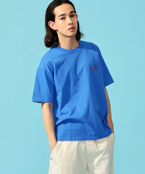 Lee(リー)の「Lee/リー アロハ バックプリント ショートスリーブTee(Tシャツ/カットソー・メンズ・ホワイト/ブルー/オレンジ/イエロー・MEDIUM/LARGE/X-LARGE/SMALL)」の13枚目の写真