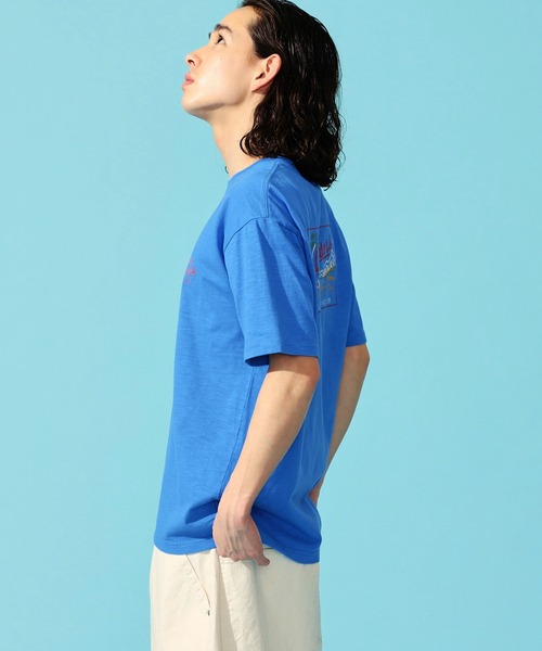 Lee(リー)の「Lee/リー アロハ バックプリント ショートスリーブTee(Tシャツ/カットソー・メンズ・ホワイト/ブルー/オレンジ/イエロー・MEDIUM/LARGE/X-LARGE/SMALL)」の14枚目の写真