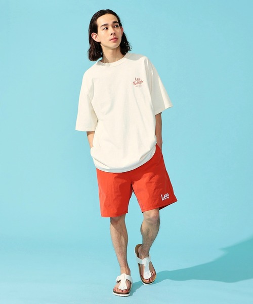 Lee(リー)の「Lee/リー アロハ バックプリント ショートスリーブTee(Tシャツ/カットソー・メンズ・ホワイト/ブルー/オレンジ/イエロー・MEDIUM/LARGE/X-LARGE/SMALL)」の17枚目の写真