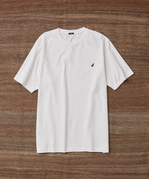 WILD LIFE TAILOR Adam et Rope'（ワイルドテーラーアダムエロペ　）の「【WILD LIFE TAILOR】ボックスシルエット ワンポイントロゴ Tシャツ（Tシャツ/カットソー・メンズ・ホワイト/ブラック/オリーブ/グリーン・L/M）」の2枚目の写真