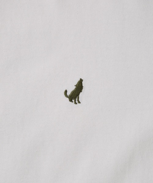 WILD LIFE TAILOR Adam et Rope'（ワイルドテーラーアダムエロペ　）の「【WILD LIFE TAILOR】ボックスシルエット ワンポイントロゴ Tシャツ（Tシャツ/カットソー・メンズ・ホワイト/ブラック/オリーブ/グリーン・L/M）」の9枚目の写真