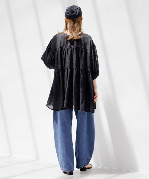 LAKOLE(ラコレ)の「2WAYティアードチュニック / 124159(シャツ/ブラウス・レディース・ブラック/オフホワイト/イエロー・SMALL/MEDIUM)」の21枚目の写真